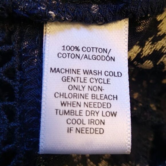 Loft Sleeveless Asymmetrical Cotton & Lace Women's M Top - Picture 7 of 7